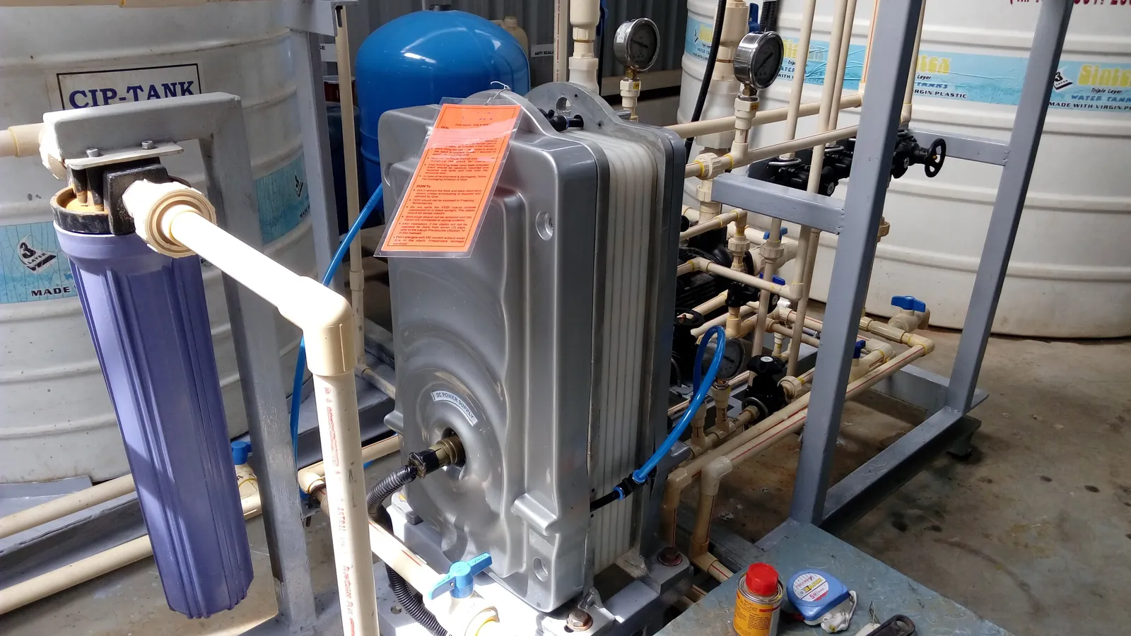 EDI Electro Deionization system installed by Optima Water Solutions